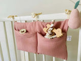 New Portable Baby Crib Storage Bag Multifunctional Newborn Bed Headboard Organizer For Kids Baby Bedding Diaper Bag