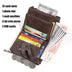 Vintage Leather Chain Wallet with RFID Protection