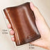 Vintage Leather RFID Trifold Wallet