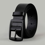 2026 New Luxury Unisex PU Leather Belt-Metal Pin Buckle, High Quality Designer Waist Strap for Men Women Jeans Durable Versatile