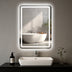 LED backlit bathroom vanity mirror with anti-fog