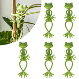 1/2/5pc Frog Shaped Plant Stand Tomato Plant Support Green Twist Garden Plant Supporter Adjustable DIY Vine Climbing Holders