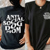 Anti-Social Dog Mom Graphic T-Shirt