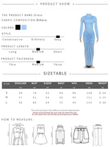 kliou Shirring Classic Women Maxi Dress High Street Autumn New Solid Turleneck Long Sleeve Bodycon Ladies Elegant Trend Vestidos