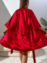 Autumn New Women's Pajamas Sexy Fashion Pajamas Set And Simple Robe Three Piece Women's Loungewear for Valentine's Day