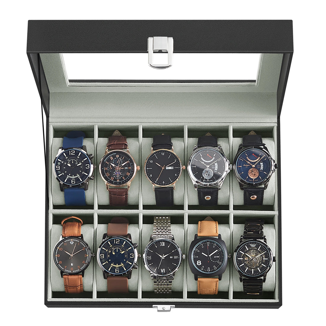 10-Slot Watch Storage Display Box