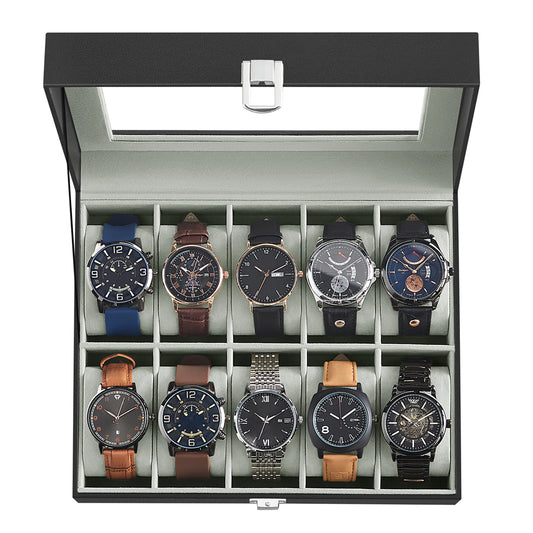 10-Slot Watch Storage Display Box