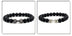 Natural Volcanic Stone Bracelet Men Matte Black Lave White Beads Charm Dumbbell Strand Bracelets Women Barbell Fitness Jewelry
