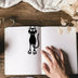 Cute Black Cat Hanging Bookmark
