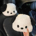 Plush Puppy Car Headrest & Lumbar Pillow