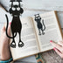 Cute Black Cat Hanging Bookmark