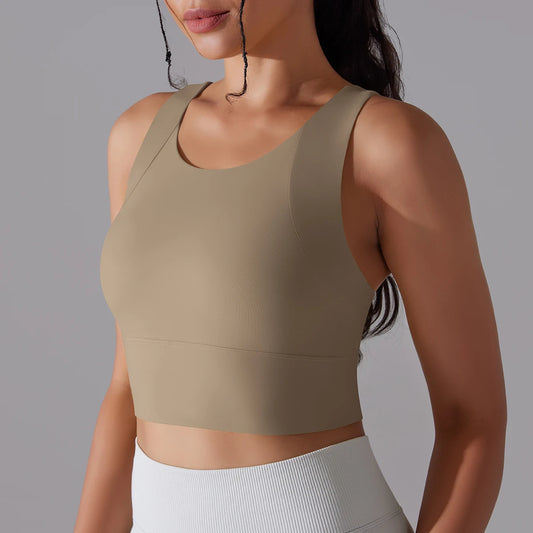 Seamless Elastic Sports Bra