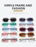 Rimless Square Gradient Sunglasses
