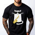 Cat Playing Saxophone Graphic T-Shirt