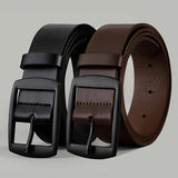 2026 New Luxury Unisex PU Leather Belt-Metal Pin Buckle, High Quality Designer Waist Strap for Men Women Jeans Durable Versatile