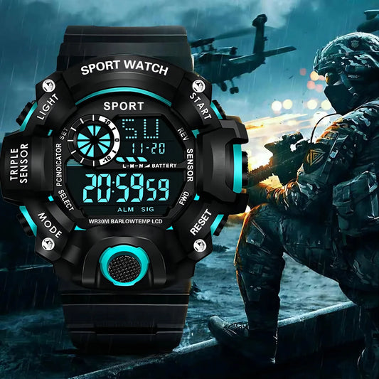 Men's Multifunctional Digital Sports Watch