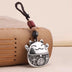 Lucky Cat Braided Rope Keychain