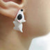 Cartoon Animal Bite Stud Earrings