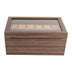 24-Slot Rustic Wood Watch Box