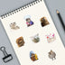Funny Dog & Cat Meme Sticker Pack (50 Pcs)