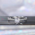 Huitan Wedding Band Eternity Rings Women Brilliant Round Zirconia Luxury Engagement Rings Thin Elegant Female Jewelry Drop Ship