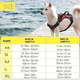 Anti-Pull Tactical Dog Harness with Night Reflective Strips Heavy-Duty Military-Grade Vest-Style Leash for Medium Large Dog