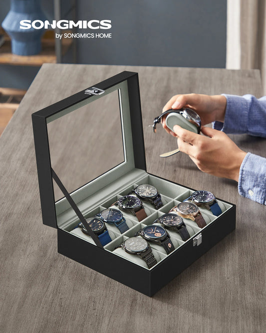10-Slot Watch Storage Display Box