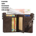 Vintage Leather Chain Wallet with RFID Protection