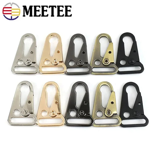 2/4/10Pcs 20/25/32/38mm Metal Strap Buckles Bag Trigger Snap Hook Webbing Chain Clasp Dog Collar Buckle DIY Hardware Accessories