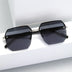 Polygon Sunglasses Rectangle Fashion Metal Frame Women Men Large Square Sun Glasses for Female Male Gradient Traveling Oculos ﻿