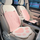 New Car Cushion Plush Warm Cute Cat Paw Car Seat Cushion Head Pillow Car Accessories  Seat Covers for Cars Full Set