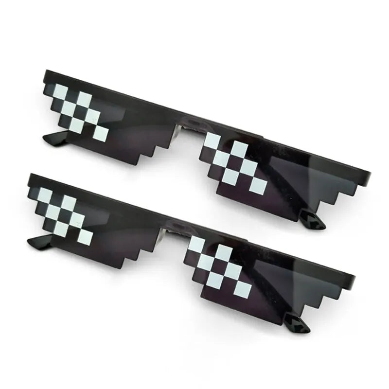Pixelated Mosaic Party Sunglasses - 2 Pack