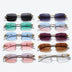 Rimless Square Gradient Sunglasses