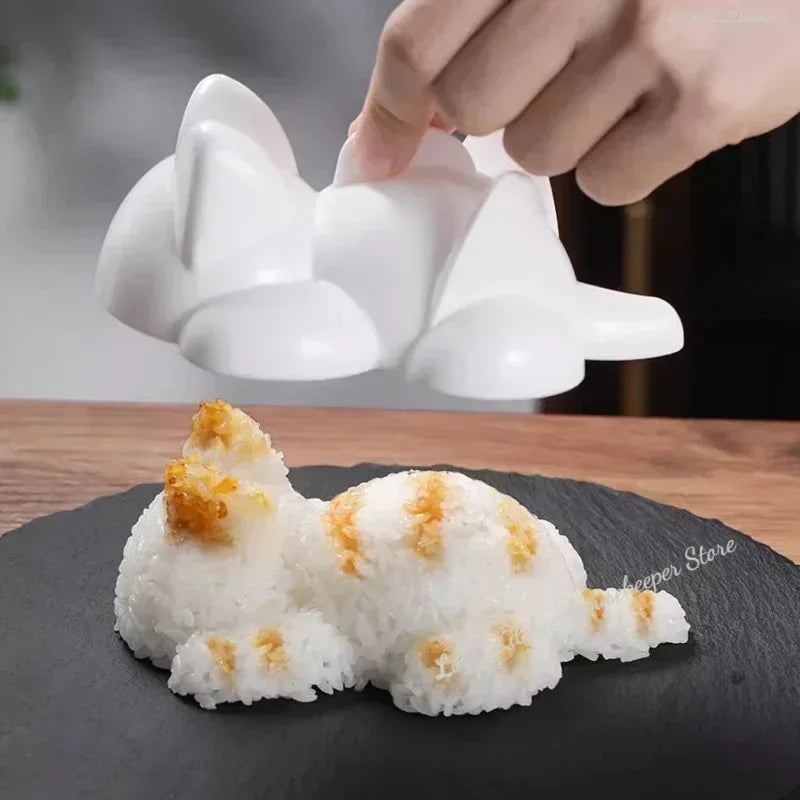 Cat Shape Onigiri Rice Mold Kit