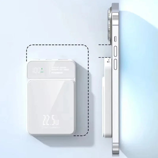For IPhone Huawei and Xiaomi 22.5W 20000mAh Fast charging Magnetic Wireless Small Portable Power Bank Is Suitable Batterypacks