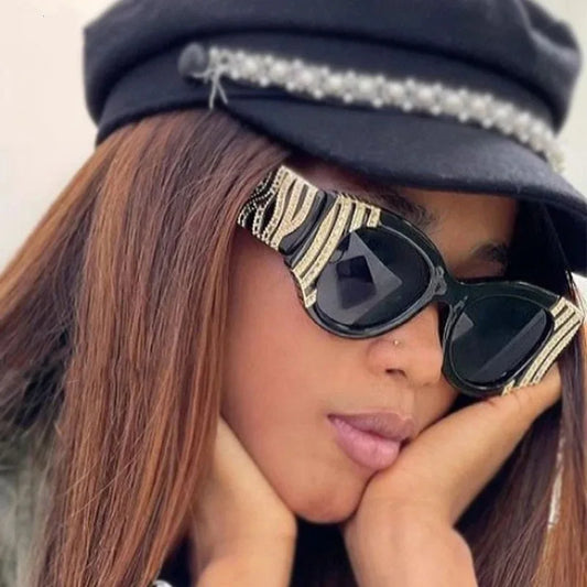 Oversized Vintage Cat Eye Sunglasses