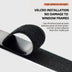 Black Velcro Window Mesh Screen Breathable Washable Mosquito Net Customizable Size Black Edging Reusable Summer Anti Insect Net