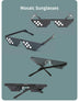 Pixelated Mosaic Party Sunglasses - 2 Pack