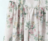 Vintage Boho Floral Printed Maxi Dress Beige Ruffles Bodycon Strappy Backless Women Dresses Sexy Vocation Ladies Vestidos New