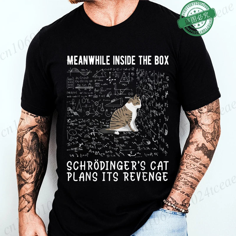 Funny Cat Escape Plan Science T-Shirt