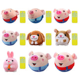 USB Rechargeable Electronic Pet Dog Toy Ball Pet Toy Singing Talking Interactive Ball Dog Plush Bouncing Jump Ball for Gift