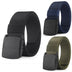 Metal-Free Casual Canvas Tactical Belt