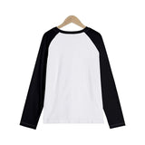 All Seasons Long Sleeve T Shirt Clothes Women's Casual Graphic T-Shirt Women Gothic Tees Tops Tshirt Cute Cat Eating Sushi Print