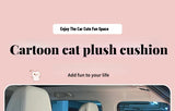 New Car Cushion Plush Warm Cute Cat Paw Car Seat Cushion Head Pillow Car Accessories  Seat Covers for Cars Full Set