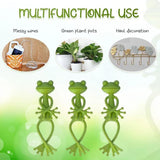 1/2/5pc Frog Shaped Plant Stand Tomato Plant Support Green Twist Garden Plant Supporter Adjustable DIY Vine Climbing Holders