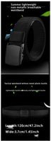 Metal-Free Casual Canvas Tactical Belt