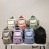 Large Capacity Solid Color Backpack for High School Students, Simple Black Travel Backpack for Middle School Students