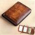 Vintage Leather RFID Trifold Wallet