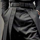 Korean Style New Men's Trousers Pleated Layered Design Pantalons Casual Fashionable Loose Wide Leg Long Pants S-5XL INCERUN 2023