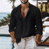 Casual Cotton Linen Button-Down Shirt